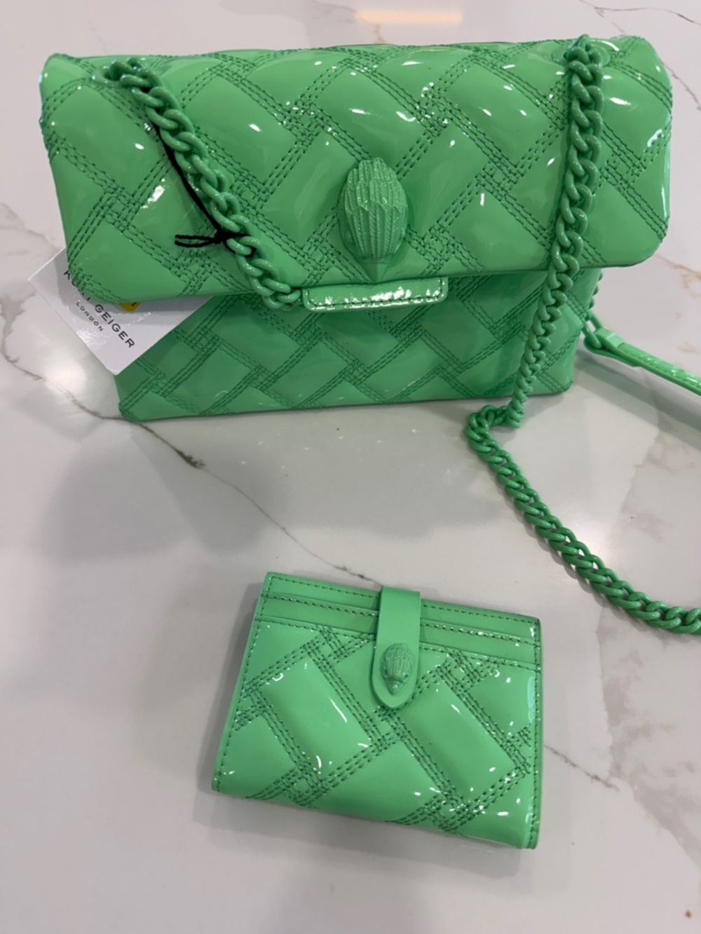 ๐ NWT Kurt Geiger Kensington Color Drench Crossbody Bag + Wallet - SOLD AS SET - Picture 5 of 9